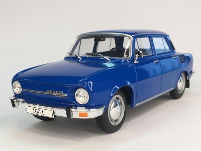 Škoda 100L modrá - WhiteBox 1/24 - WB124107 - NOVINKA