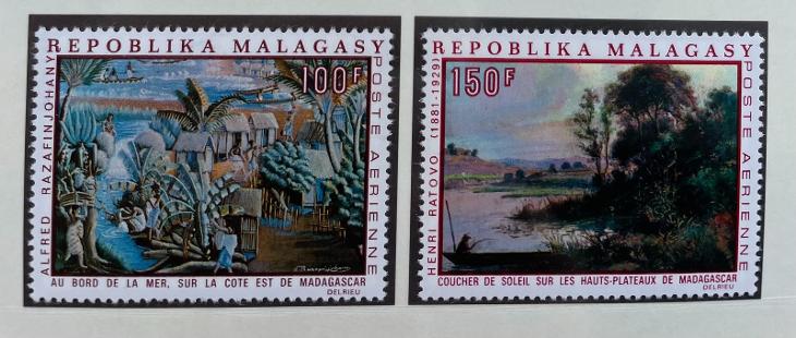 Madagaskar republika 1969 Mi.606-607 série letecké - Filatelie