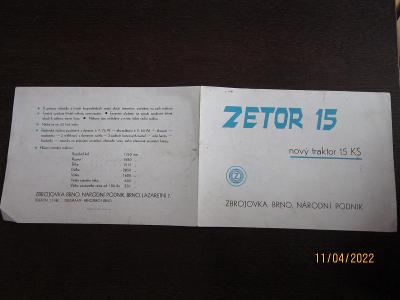 ZETOR-15-ORIGINÁL PROSPEKT