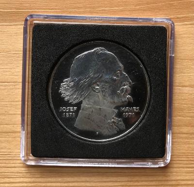 Stříbrná mince100 Kčs PROOF 1971-100. výročí Josefa Mánesa,4.529ks