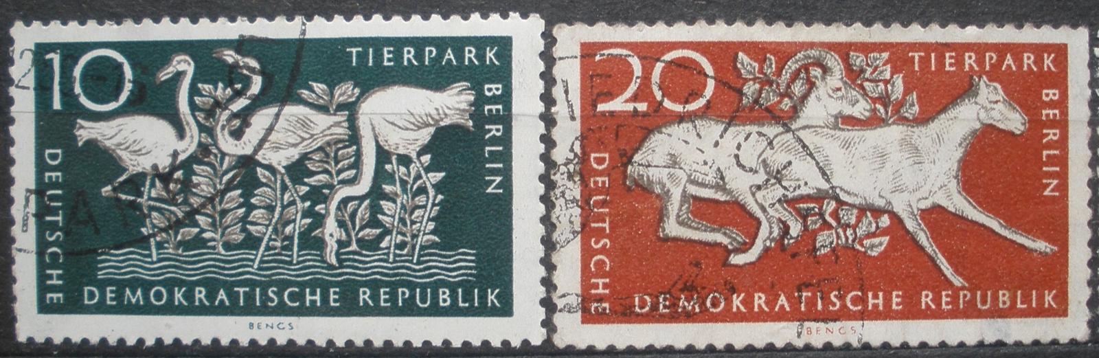 Německo - DDR - razítkované, bez lepu - FAUNA - Tematické známky