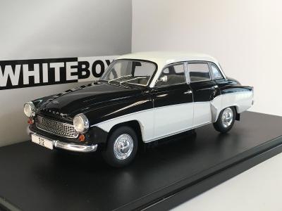 Wartburg 312 - bílá/černá - WhiteBox 1/24 - WB124096