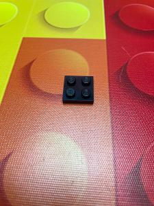 1x Lego plate 2x2 cerna black 3022