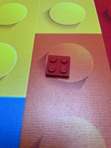 1x Lego plate 2x2 cervena red 3022