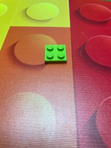 1x Lego plate 2x2 Lime 3022