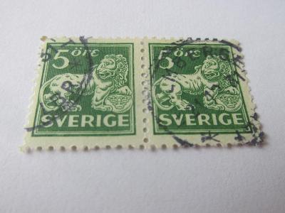 Známky Švédsko 1920, Stojící lev, Socha