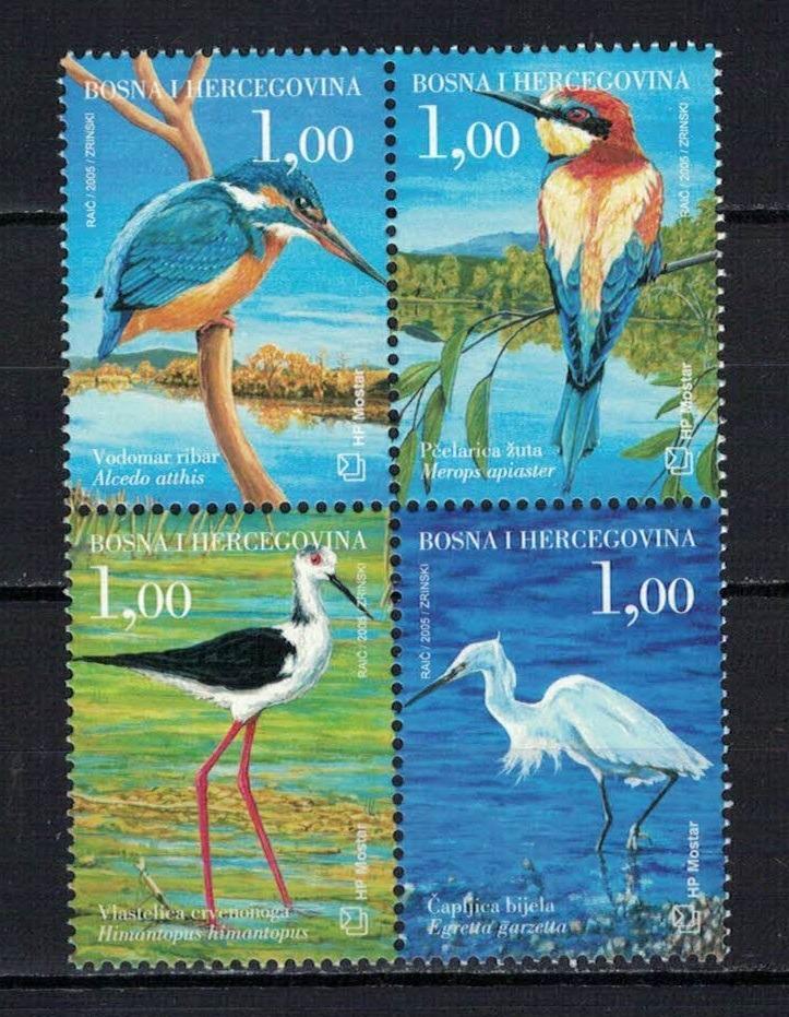 Bosna a Hercegovina 2005  - ptáci - Tematické známky