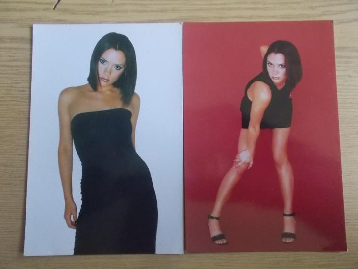 Foto Spice Girls britská dívčí  skupina 2 x  - Pohlednice
