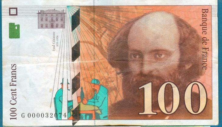 Francie 100 franků 1997 z oběhu - Bankovky
