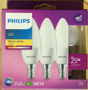 Sada LED žárovek Philips, spotřeba pouhé 4W, nové