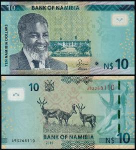 NAMIBIE 10 Dollars 2015 P-16 UNC