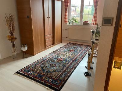 Velmi starý, ručně vázaný koberec -   320x120 cm 