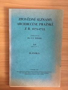 Zpovědní seznamy Slánsko 1671-1725