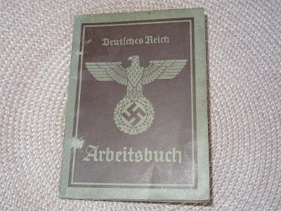 Německá pracovní knížka s orlicí  - Abeitsbuch - 2