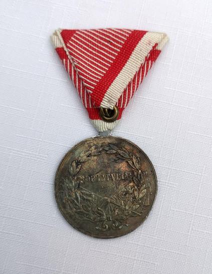 1718. R.U. Medaile za statečnost 2. třídy malá stříbrná, nová stuha
