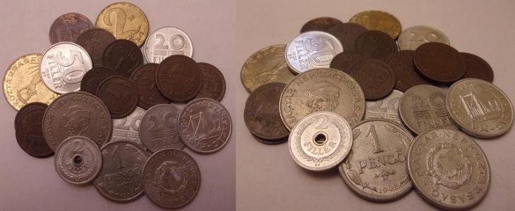 Maďarsko lot hezkých mincí včetně předválečných - Numismatika