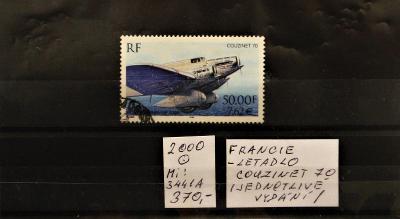 FRANCIE/letecká-jednotlivé vydání/2000/Mi:3441A/raz./popis viz. foto).