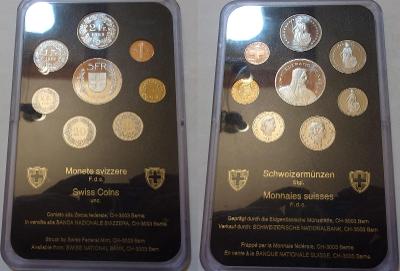 Švýcarsko oficiální sada mincí 1989 unc