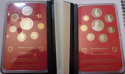 Švýcarsko oficiální sada mincí 1983 proof, etue, obal 