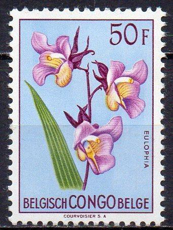 Belgické Kongo-Flóra 1952** Mi.315/kratší zoubek nahoře / 20 €