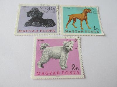 Známky  Maďarsko 1967, Psi