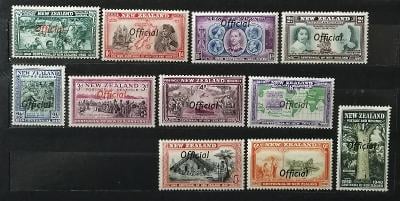 Nový Zéland 1940 O141-1 190£ Komplet úředních známek