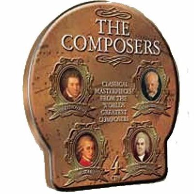 4 CD - THE COMPOSERS  (Dárkový plechový box, nové ve folii)