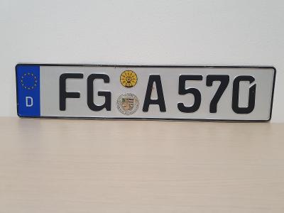 Stará registrační značka SPZ RZ - Německo