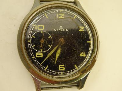 Náramkové hodinky Omega - černý číselník / Swiss