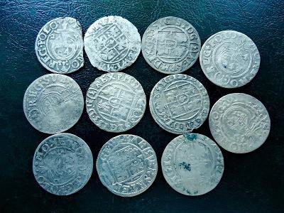 Konvolut stredoveke Stribrne mince 11 kusu 💥Groše💥Original