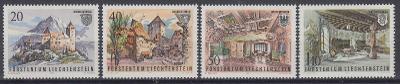 Lichtenštejnsko ** Mi.780-783 Hrad Gutenberg