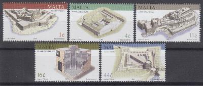Malta ** Mi.1264-68 Vojenské stavby