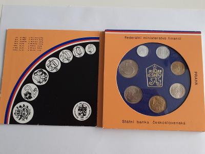 Sada oběžných mincí Československé socialistické republiky 1988