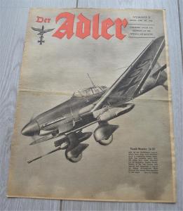 Časopis Der Adler - 8/1944 - vydání v Angličtině !!