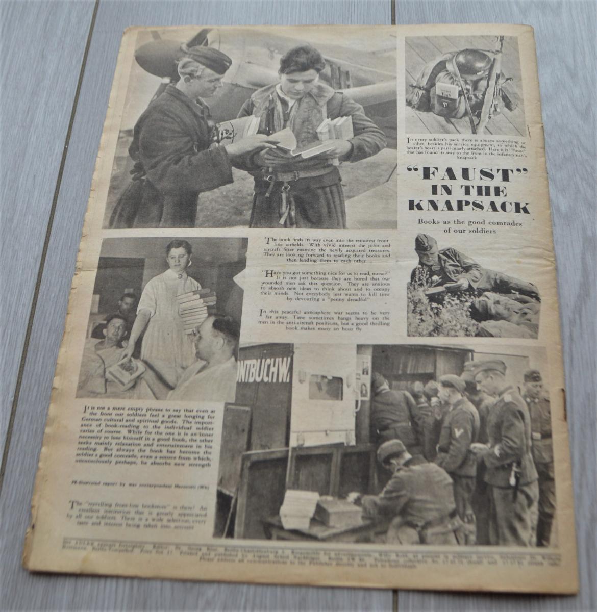 Časopis Der Adler - 8/1944 - vydání v Angličtině !! - Vojenské sběratelské předměty