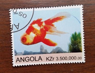 známky ANGOLA Afrika fauna ryby  