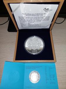 Stříbrná 1kg mince 10.000 Kč Založení Velké Prahy PROOF