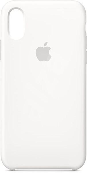 Kryt na mobil Apple iPhone XS Silikonový kryt bílý