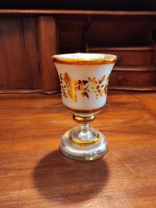 Starý krásný amalgámový pohárek