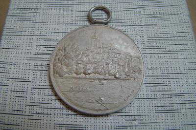 Ag Medaile "ÚSTŘEDNÍ JEDNOTA VESLAŘSKÁ Z ČECH "-Závody 1894 - Braun -R