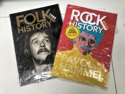 2 časopisy Rock History Speciál + CD a Folk History 1988 - od korunky