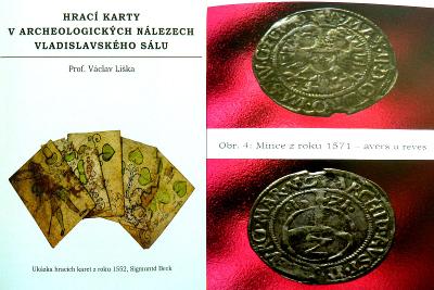🃏 Hrací karty archeo nálezy Vladislavský sál Mince pouze 350 výtisků 