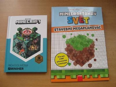 2 x nové knihy/booky pro milovníky Minecraft : Průvodce světem miniher