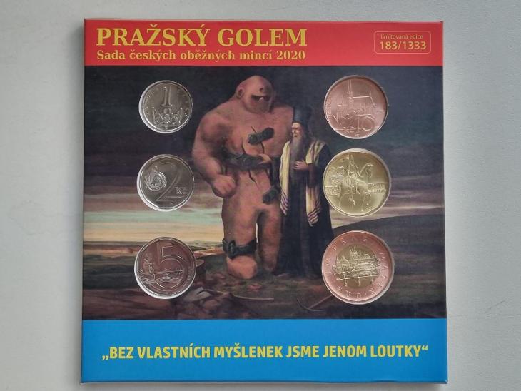GOLEM - Sada mincí 2020 - náklad 1333 ks - ČÍSLOVÁNO - Numismatika