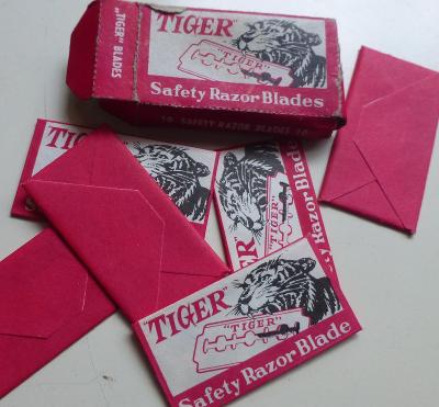 Žiletky pro sběratele - Tiger - Razor Blades 