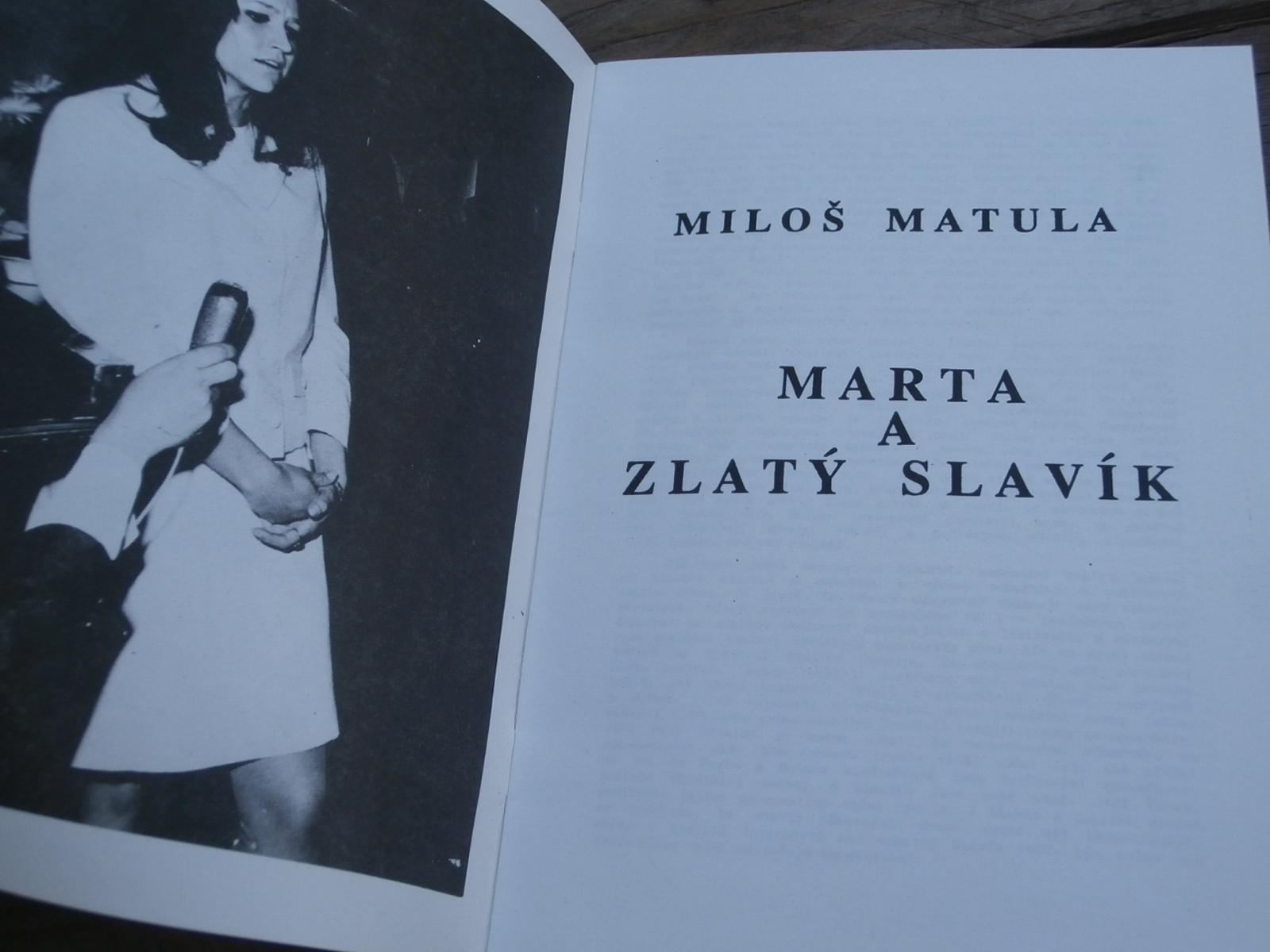 M.MATULA - MARTA KUBIŠOVÁ & ZLATÝ SLAVÍK  - Starožitnosti a umění
