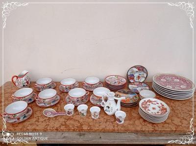 Stará sbírka porcelánu orient - sacuma / talíře - hrnečky dekorace  