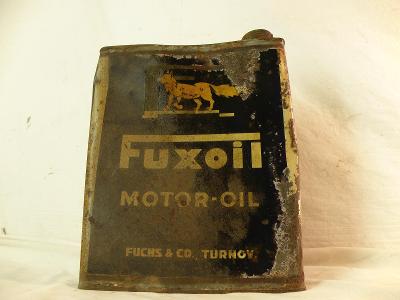 stará plechovka od oleje fuxoil turnov  jako mobiloil aeroshell