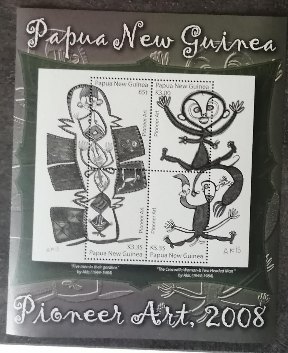 Papua Nová Guinea 2008 Bl.61 10€ Ostrovné tradičné umenie - Filatelia