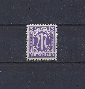 Neražené známky - svěží ** Německo BIZONE 1945 - 3 pf